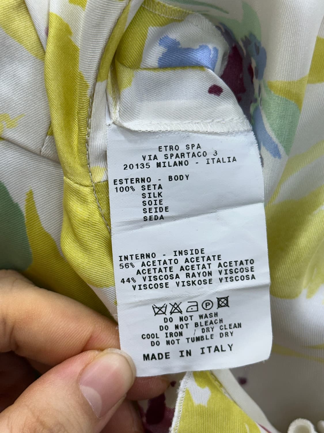 에트로 실크 플라워 원피스 상품이미지9