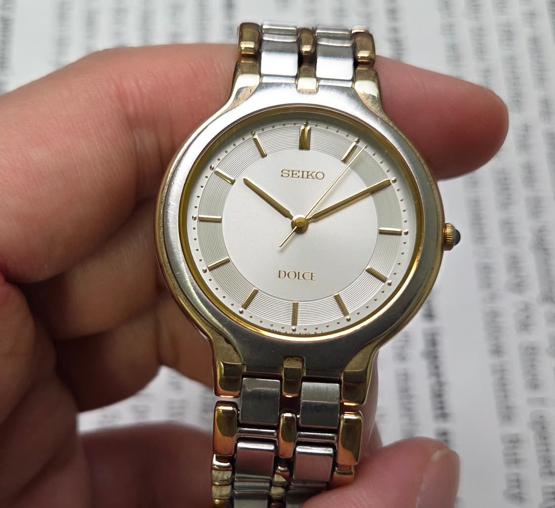 빈티지 세이코 돌체 오리지널 동심원 다이얼 슬림쿼츠 브레이슬릿 ver. 상품이미지2