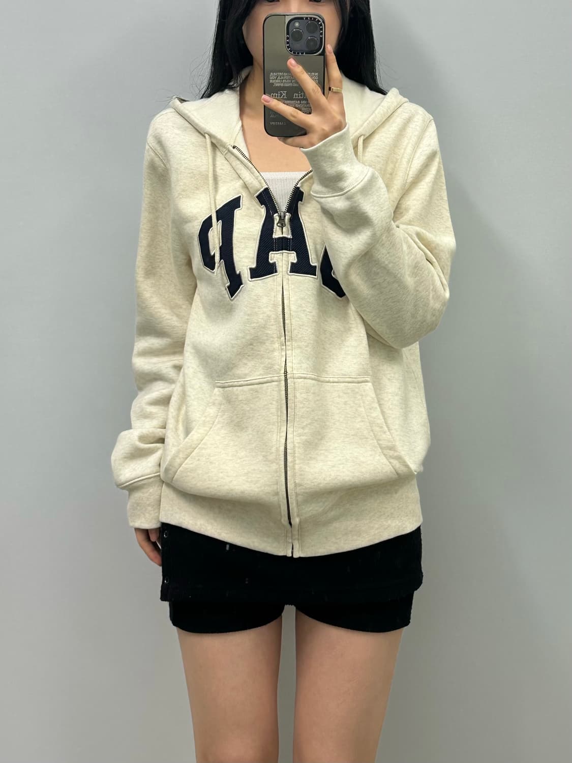 Gap 갭 오트밀 후드집업 상품이미지1