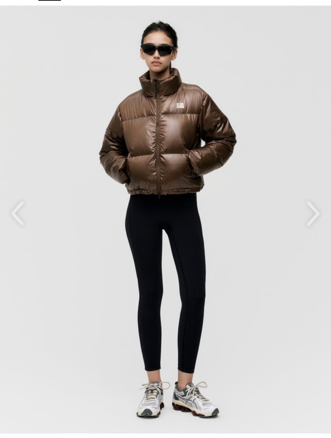 골스튜디오 여성 하이글로시 숏패딩 S 상품이미지2