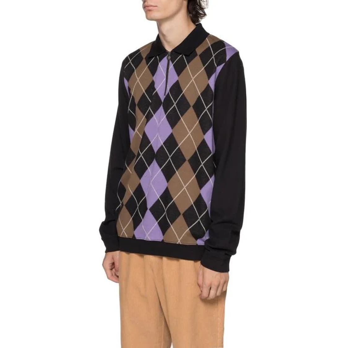 스투시 아가일 집업 폴로 상품이미지3