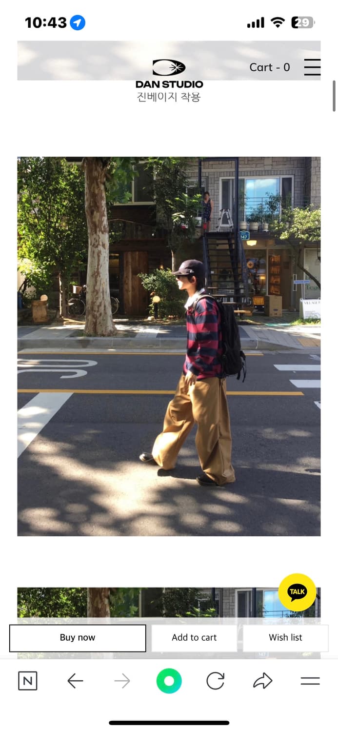 단스튜디오 레터프 핀턱 벌룬 코튼 팬츠 상품이미지3