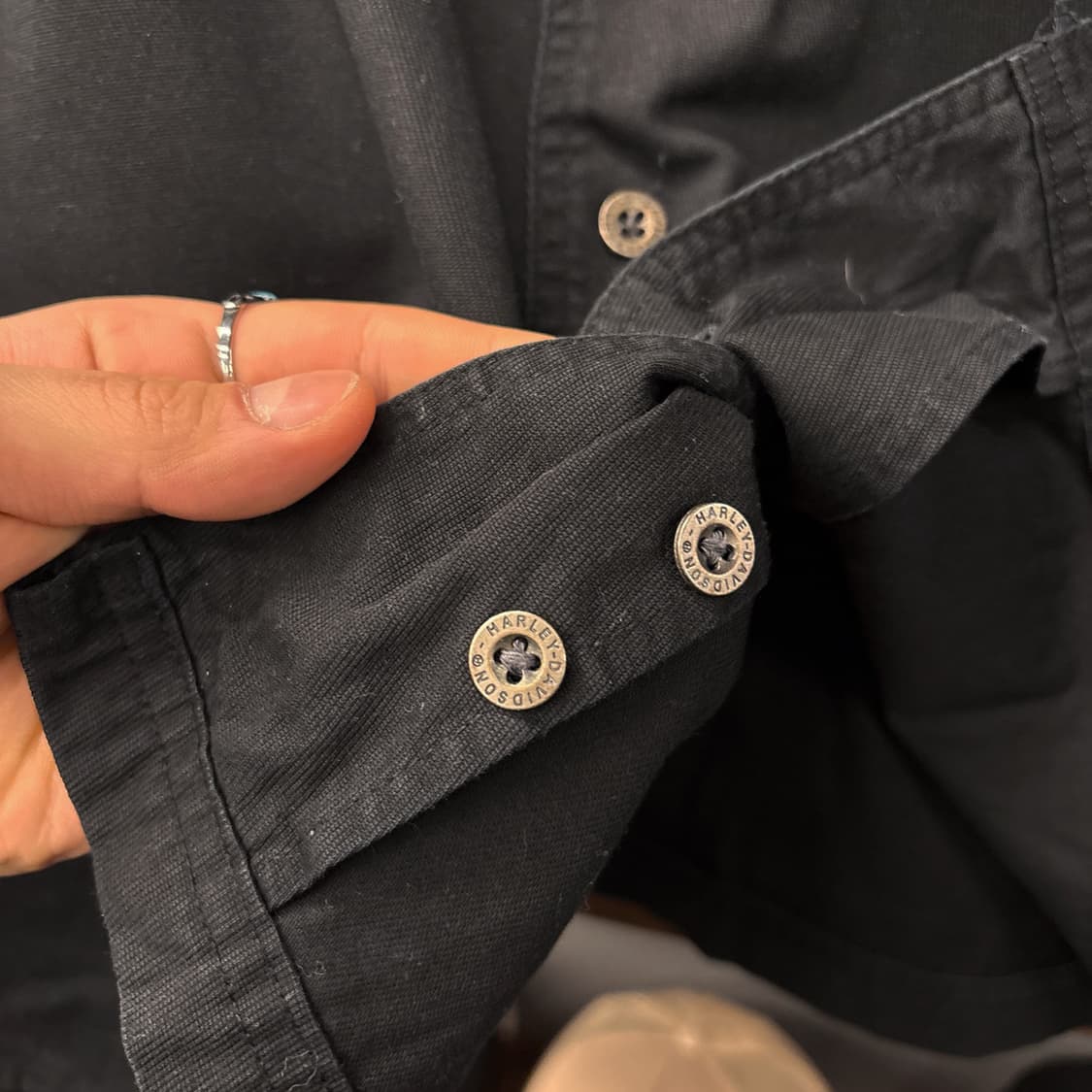 할리데이비슨 110th 헤리티지 엠브로이드 투톤 워크셔츠 N1073 상품이미지7