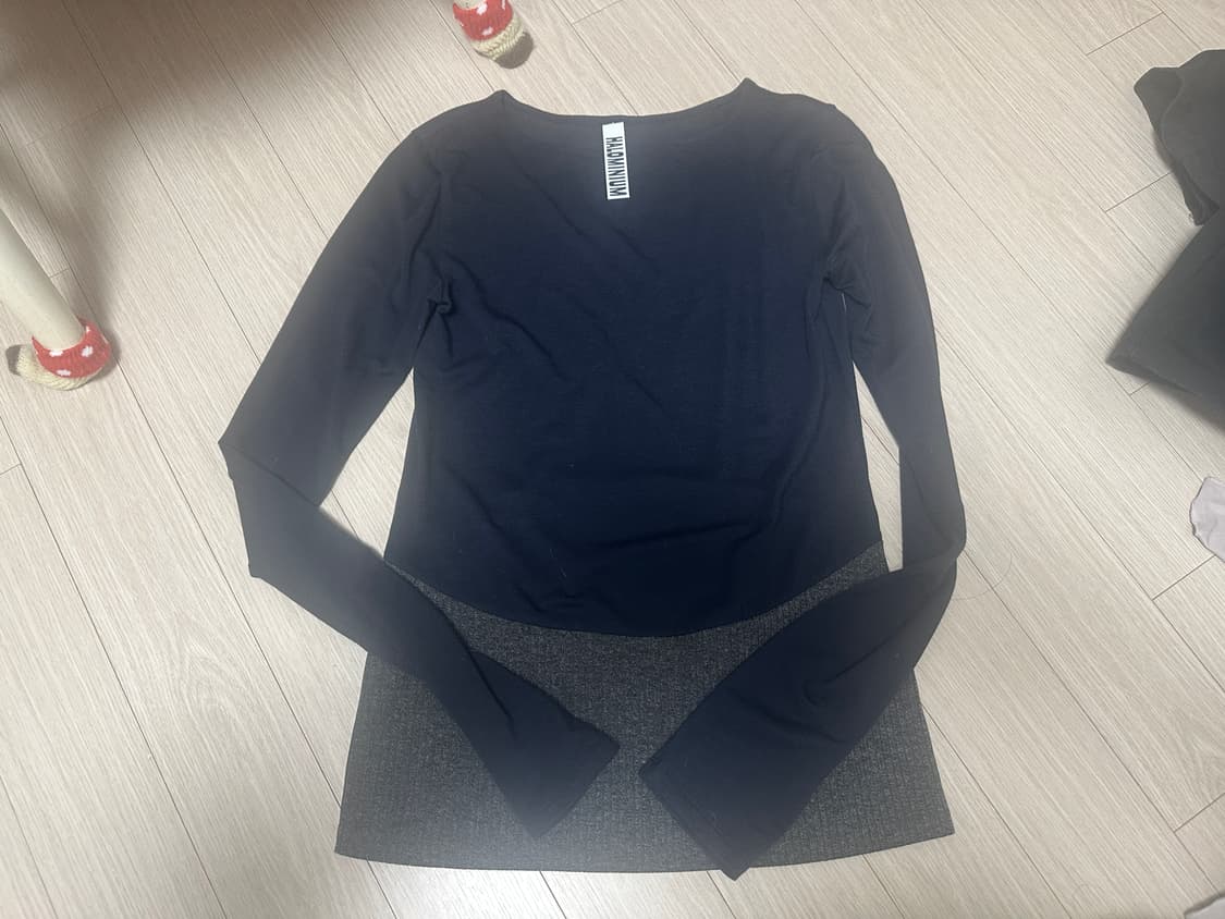 할로미늄 3 in 1 레이어드 탑 네이비 상품이미지2