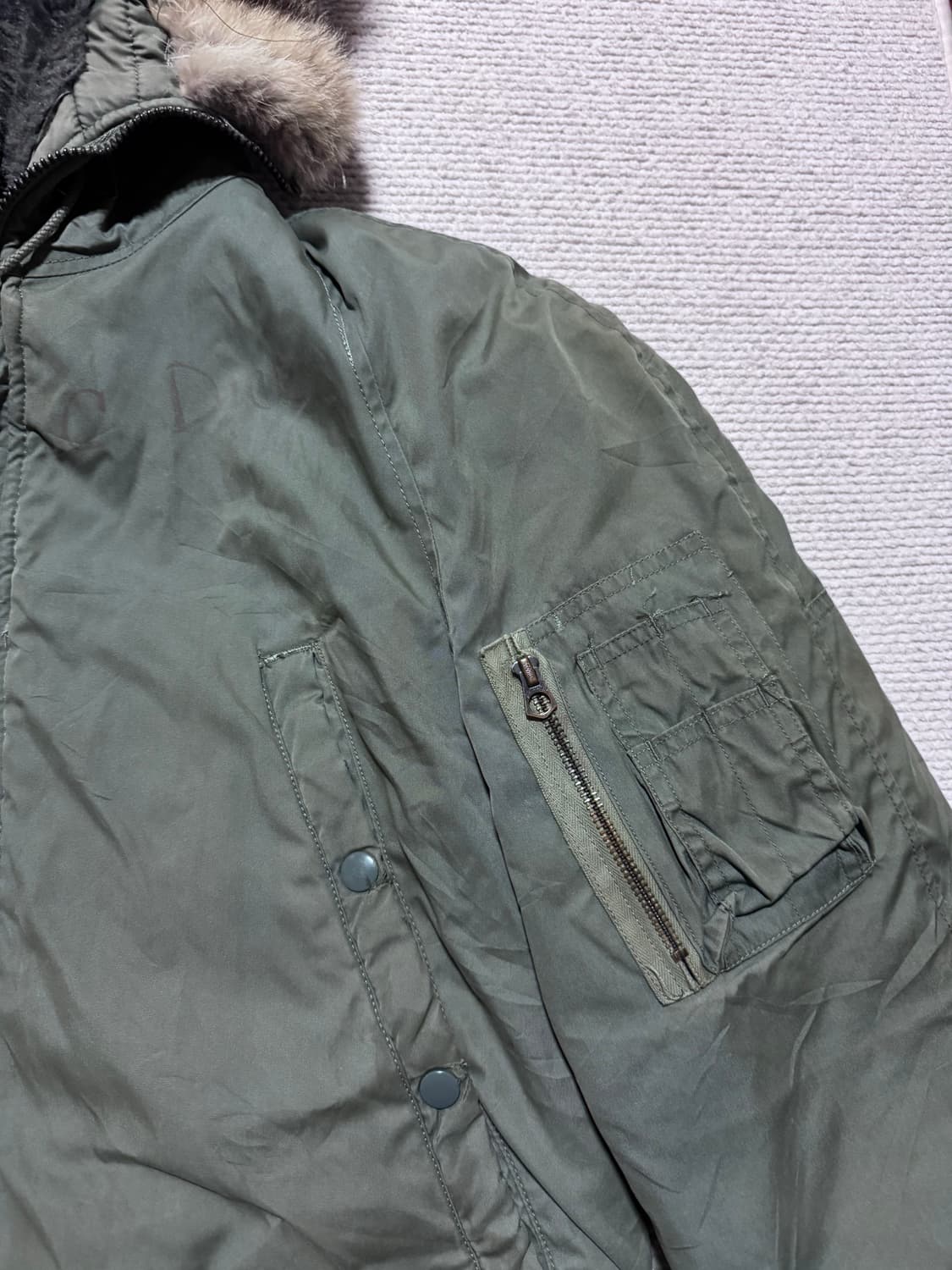 80s USA N-3B 파카 (SMALL) 상품이미지4