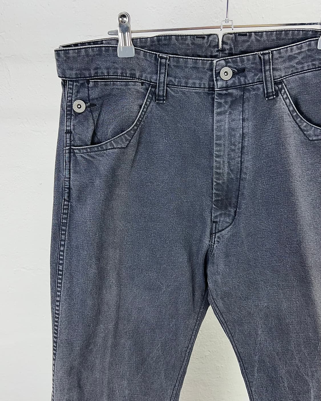 준야 와타나베 AD2013 가먼트 워시 그레이 카펜더 코튼 팬츠 상품이미지2