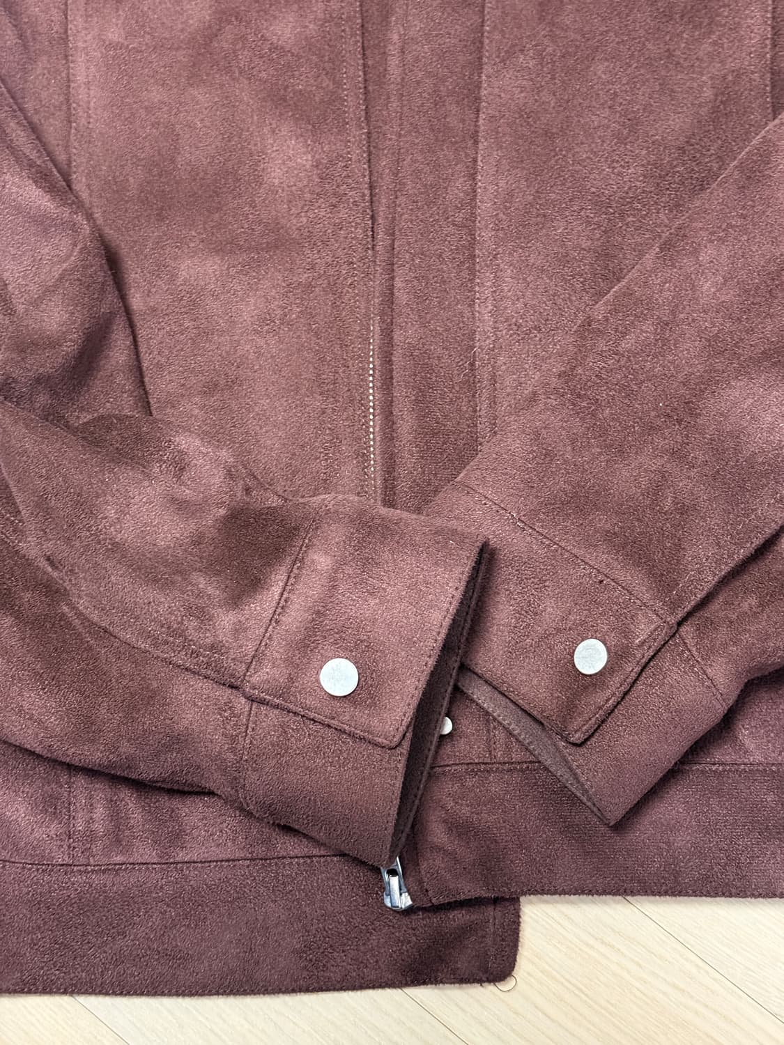 다이애그널 스웨이드 트러커 자켓 [브라운] 상품이미지5