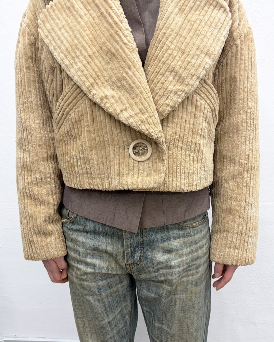 80-90s I.S. by 이세이 미야케 크롭 자켓 상품이미지4