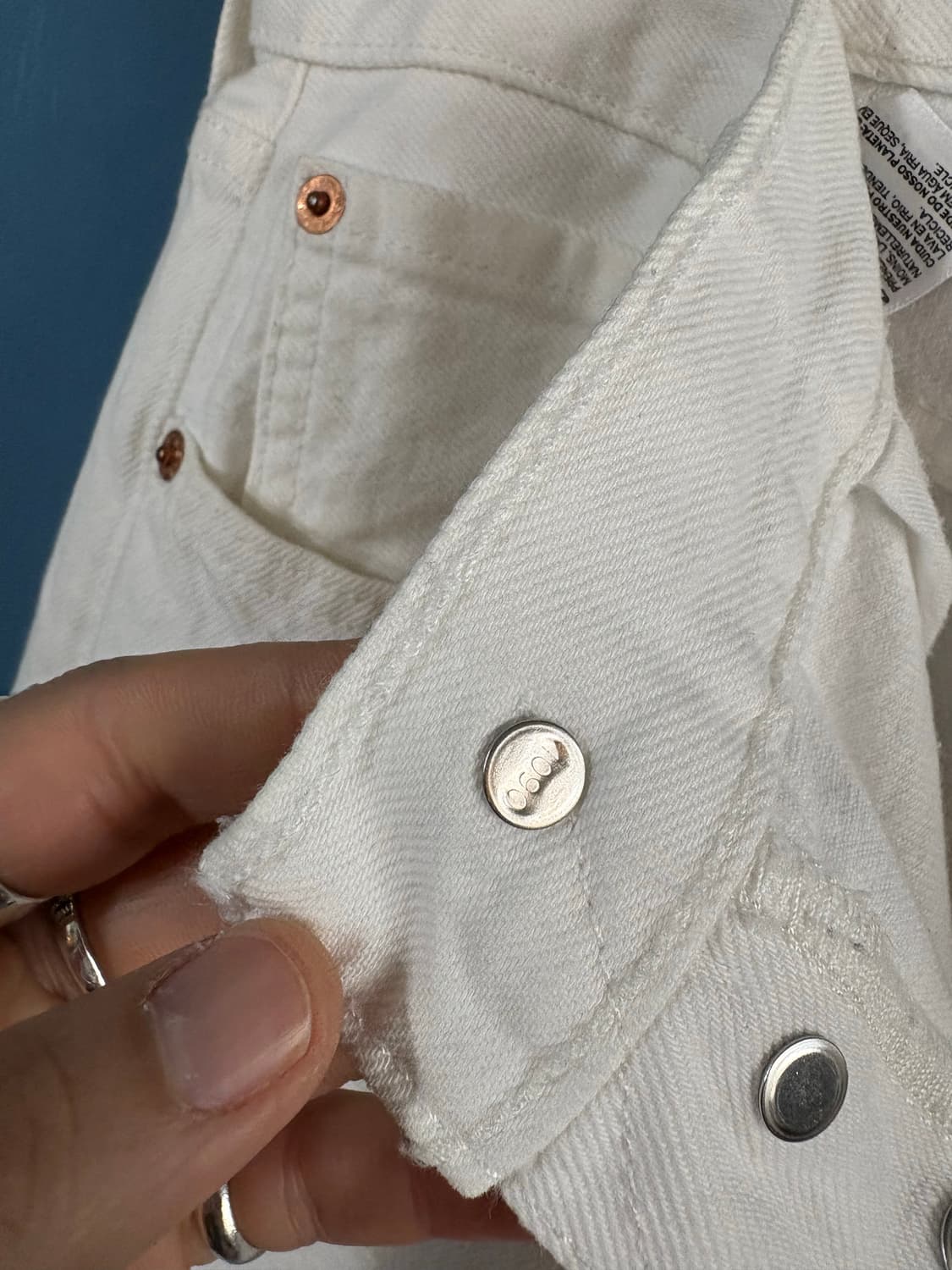 00‘s Levis 501 white denim pant. 상품이미지7