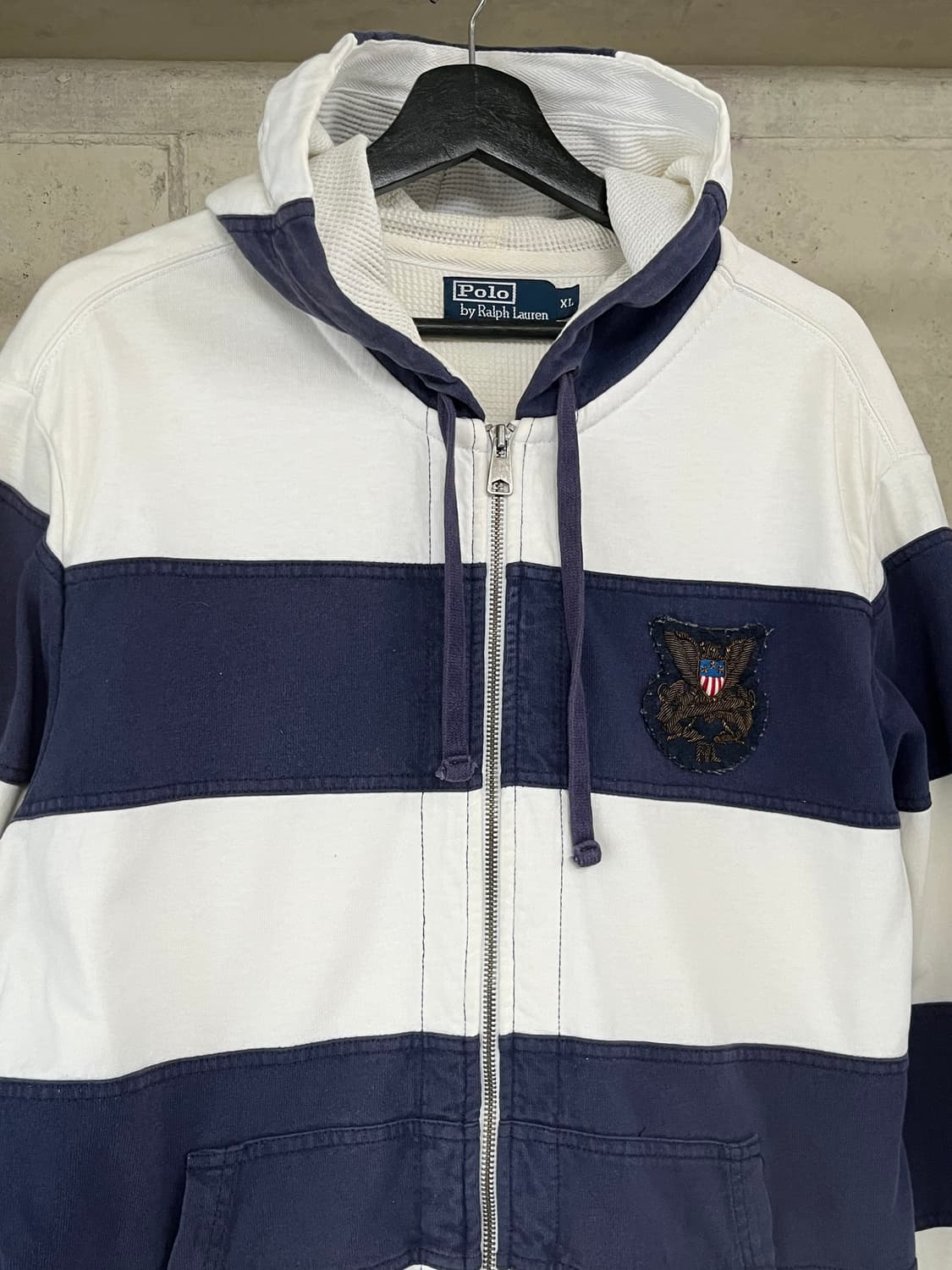 POLO RALPH LAUREN STRIPE THERMAL HOODIE 상품이미지3