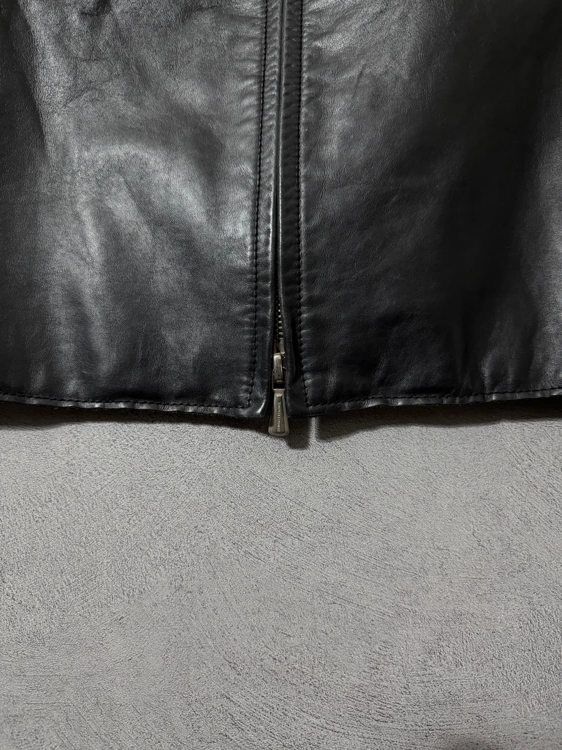 아르마니 익스체인지 미니멀 싱글 레더 자켓 상품이미지8