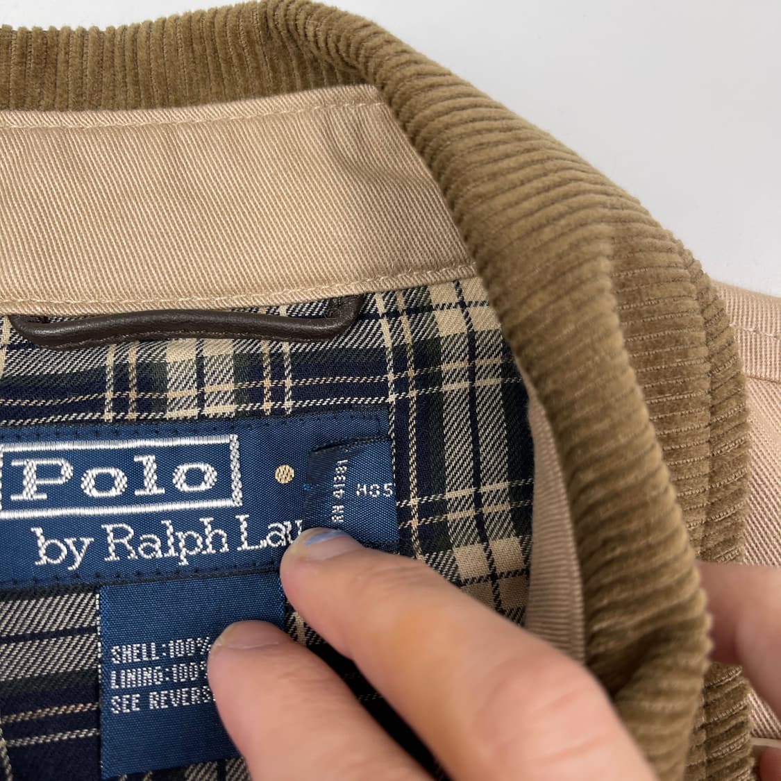 폴로 베이지 브라운 카라 면자켓 상품이미지4