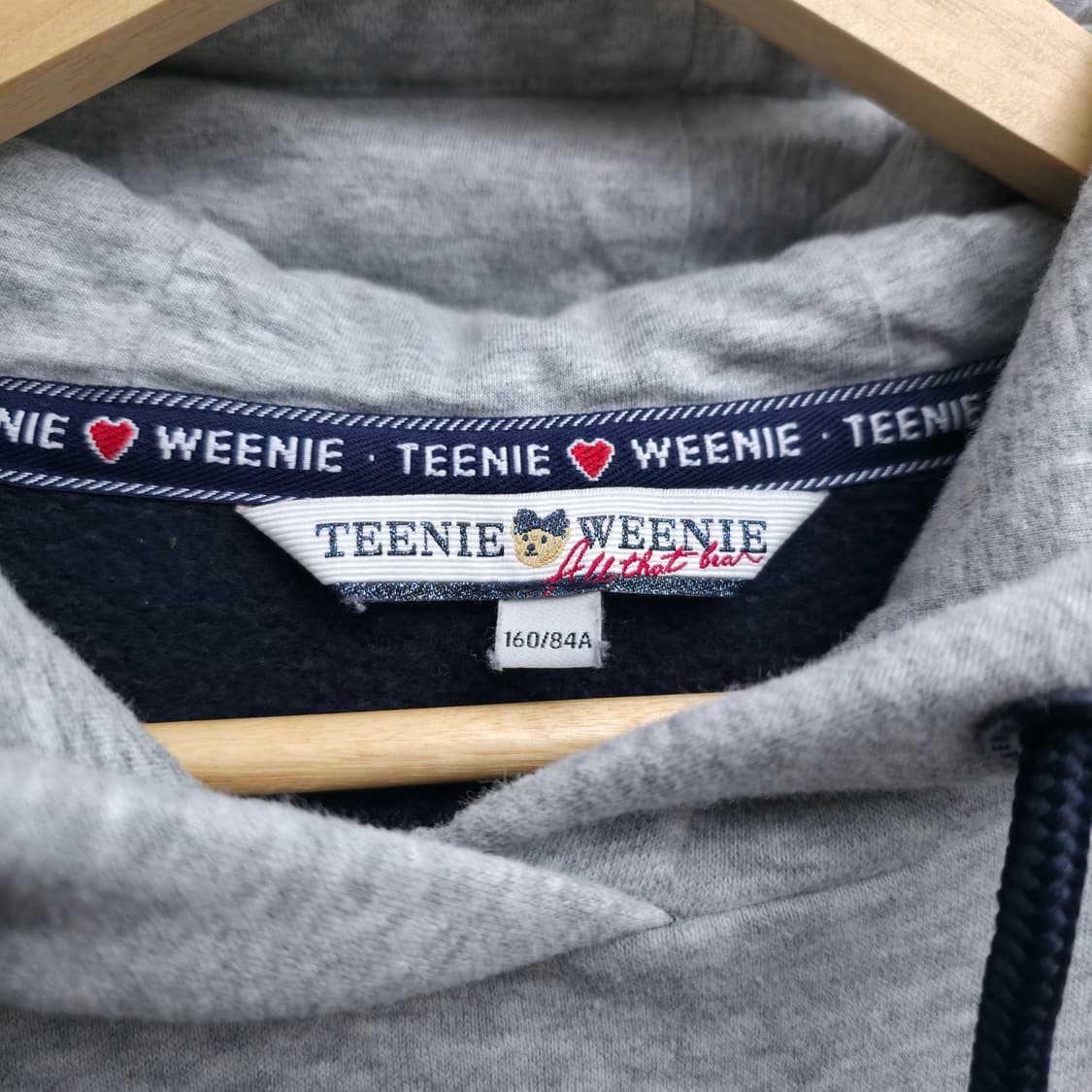 [S] TEENIE WEENIE 티니위니 회색 롱 후드티 상품이미지6