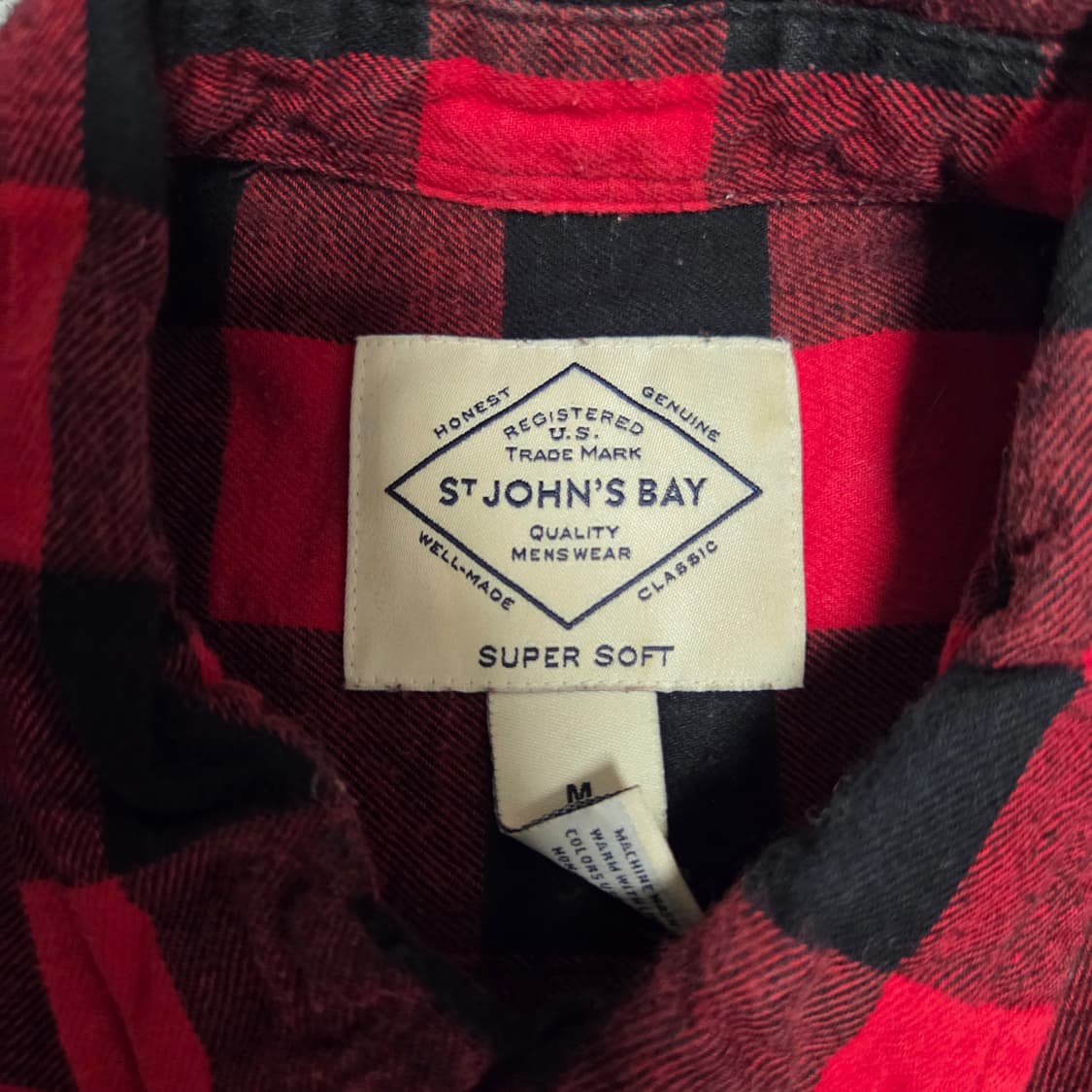 St John's Bay 세인트존스베이 플란넬 체크셔츠 L(100) 상품이미지4
