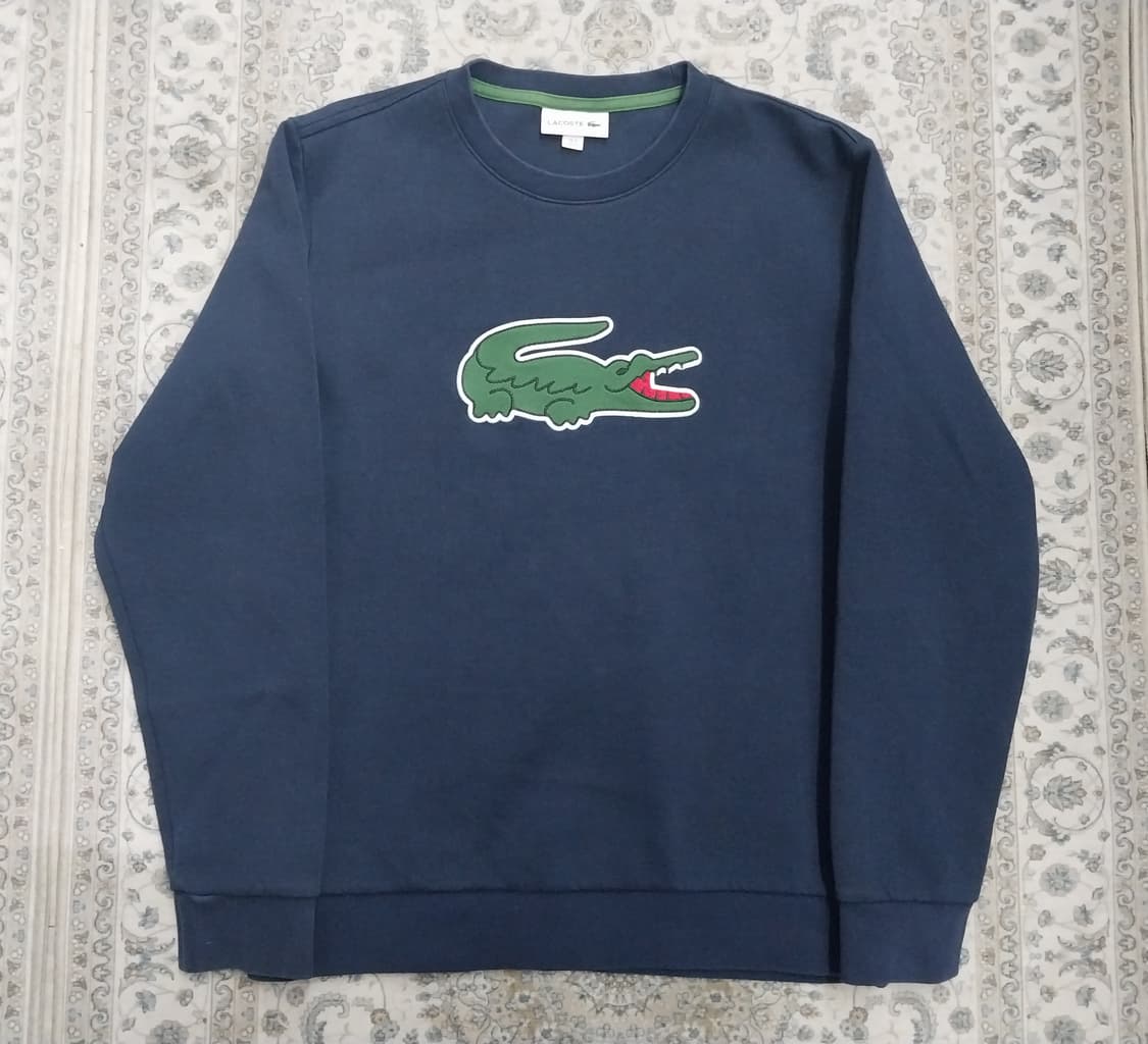 라코스테 네이비 빅로고 맨투맨 티셔츠 4 상품이미지1
