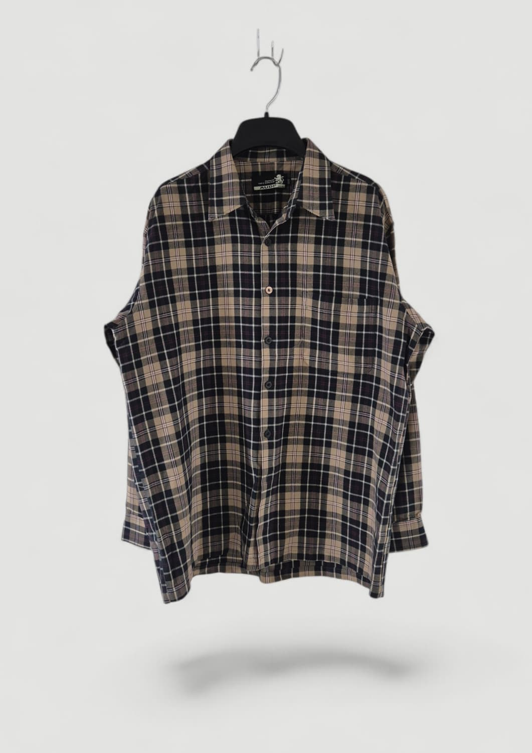 [100]AUDI아우디 빈티지 긴팔체크셔츠 Men 상품이미지2