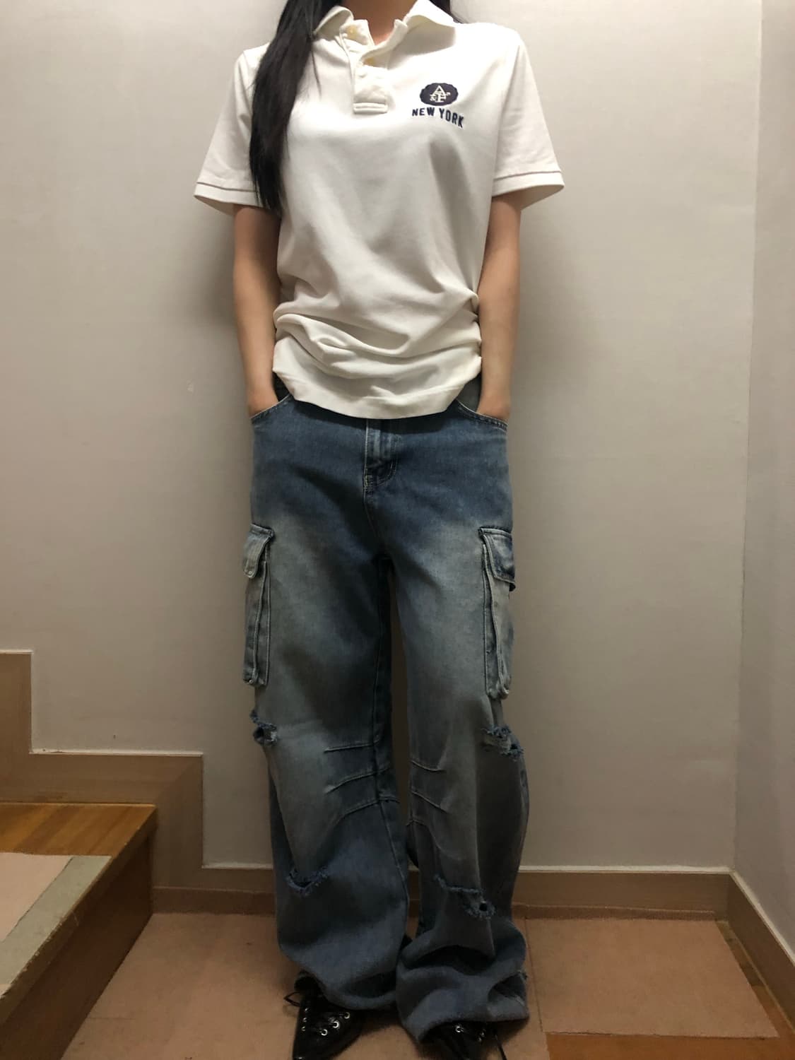 빈티지 아베크롬비 화이트 카라티셔츠 상품이미지5