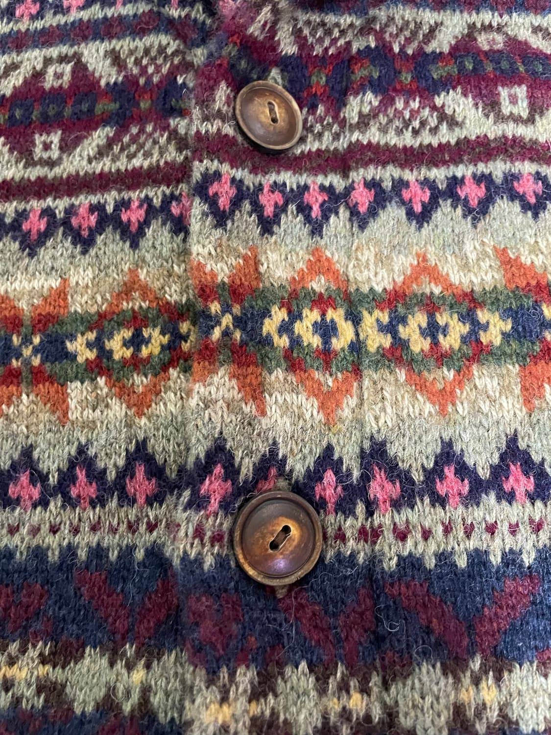 RRL 더블알엘 페어아일 울 캐시미어 가디건 L 상품이미지5