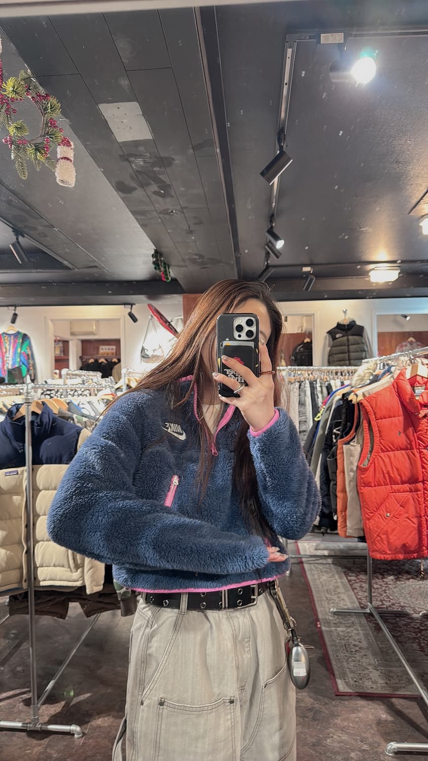 나이키 플리스 크롭 하프집업 아노락 후리스 S 상품이미지10