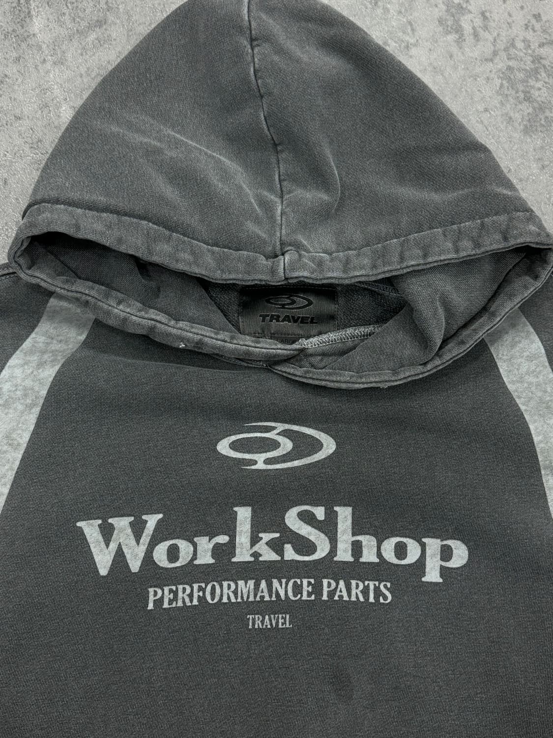 트래블 피그먼트 워싱 후드티 상품이미지3