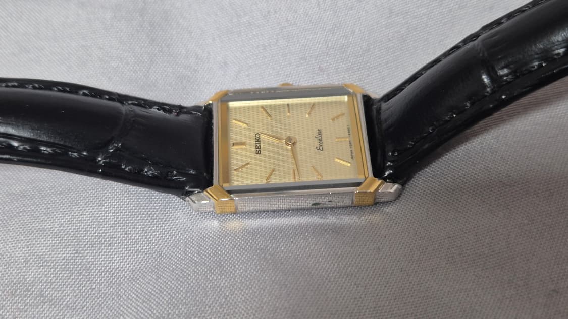 세이코 엑셀린 빈티지 여성 사각 탱크 쿼츠 시계 상품이미지8