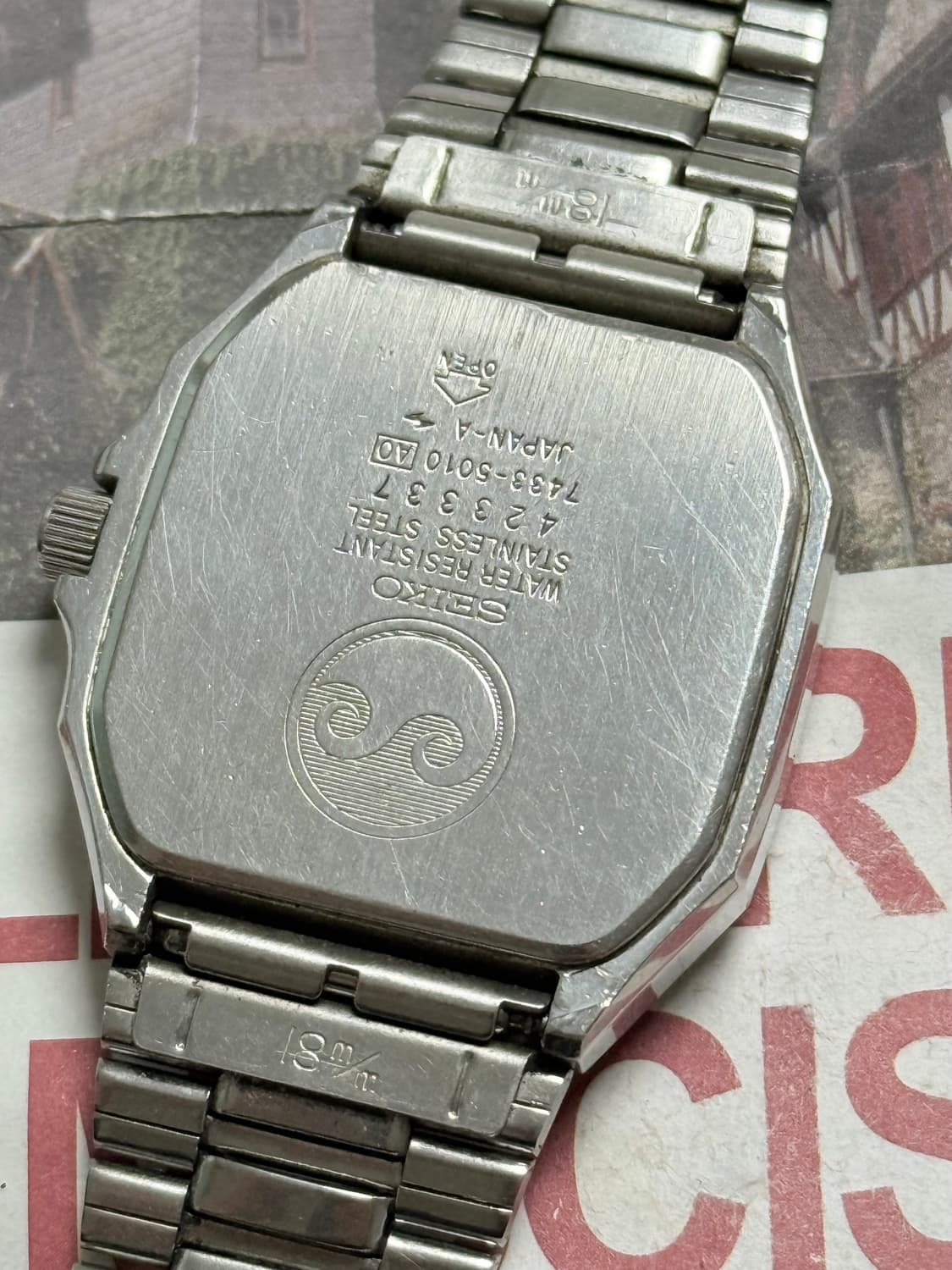 세이코 Seiko Chronos 쿼츠 스퀘어 상품이미지3