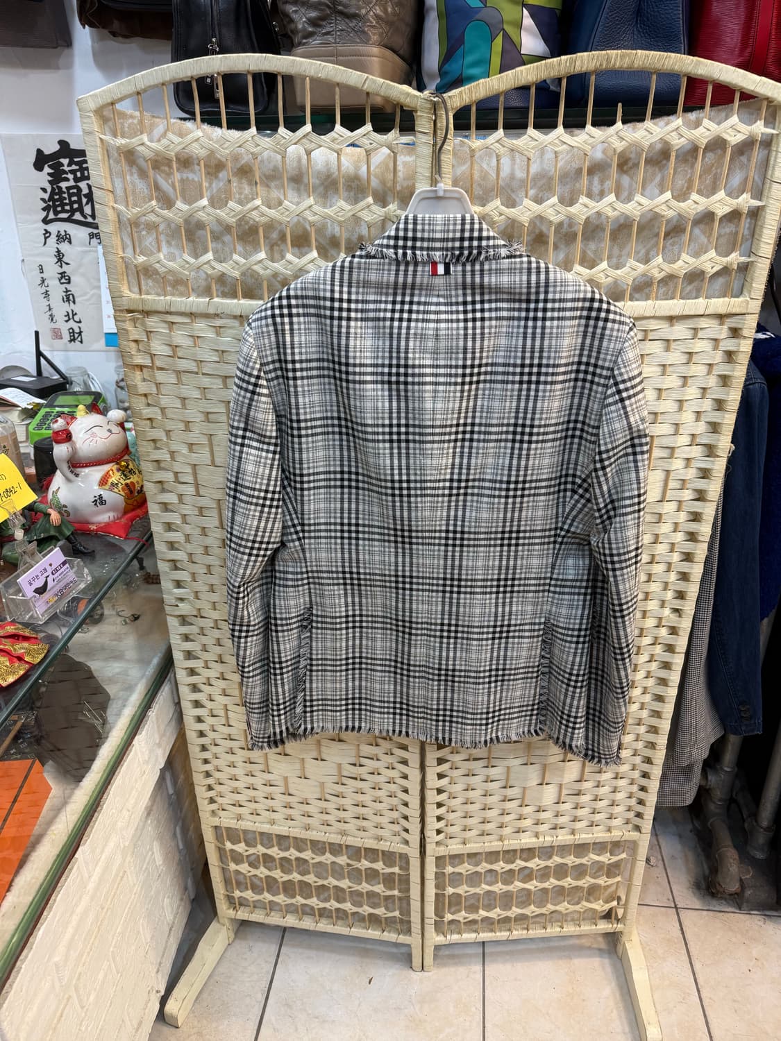 3/100 정품 톰브라운 사선 체크 자켓 팝니다 상품이미지7