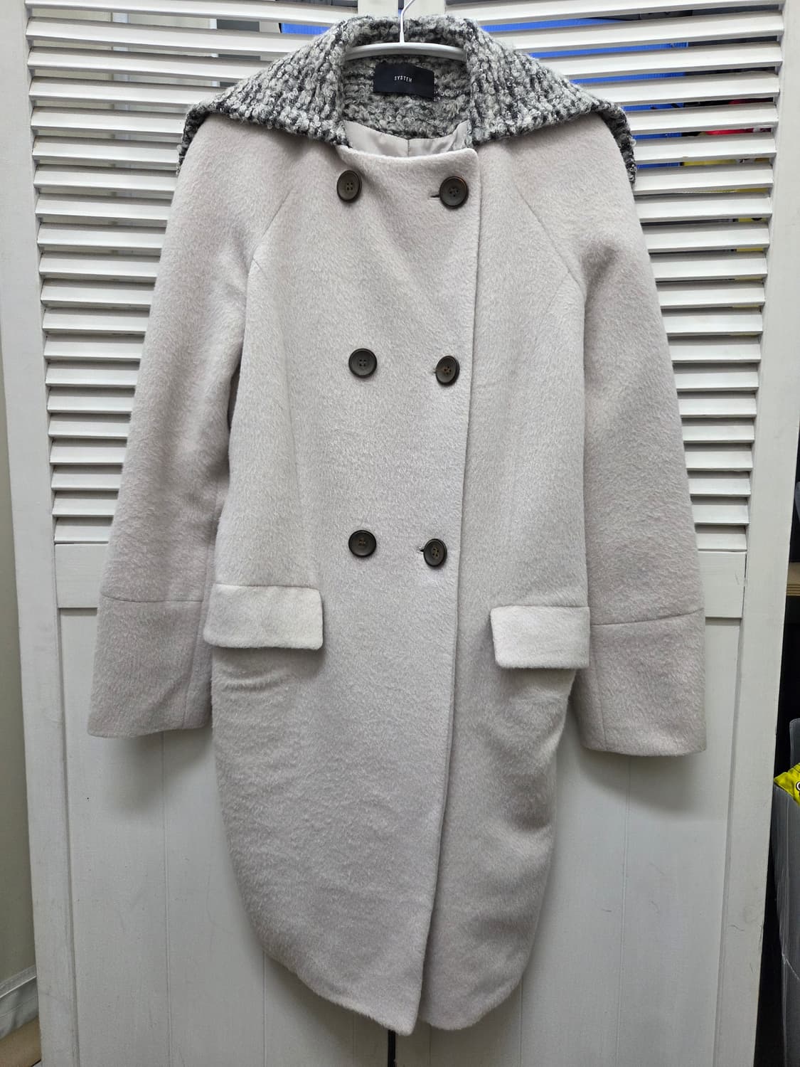 시스템 울 알파카 더블 코트 상품이미지2