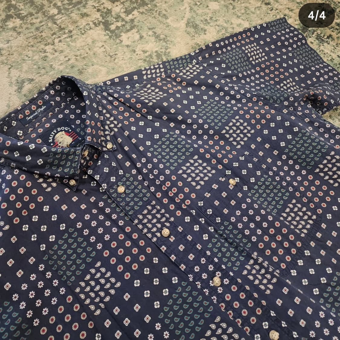 90s 제작 GANT x SOLTY DOG 반다나패턴셔츠 상품이미지4