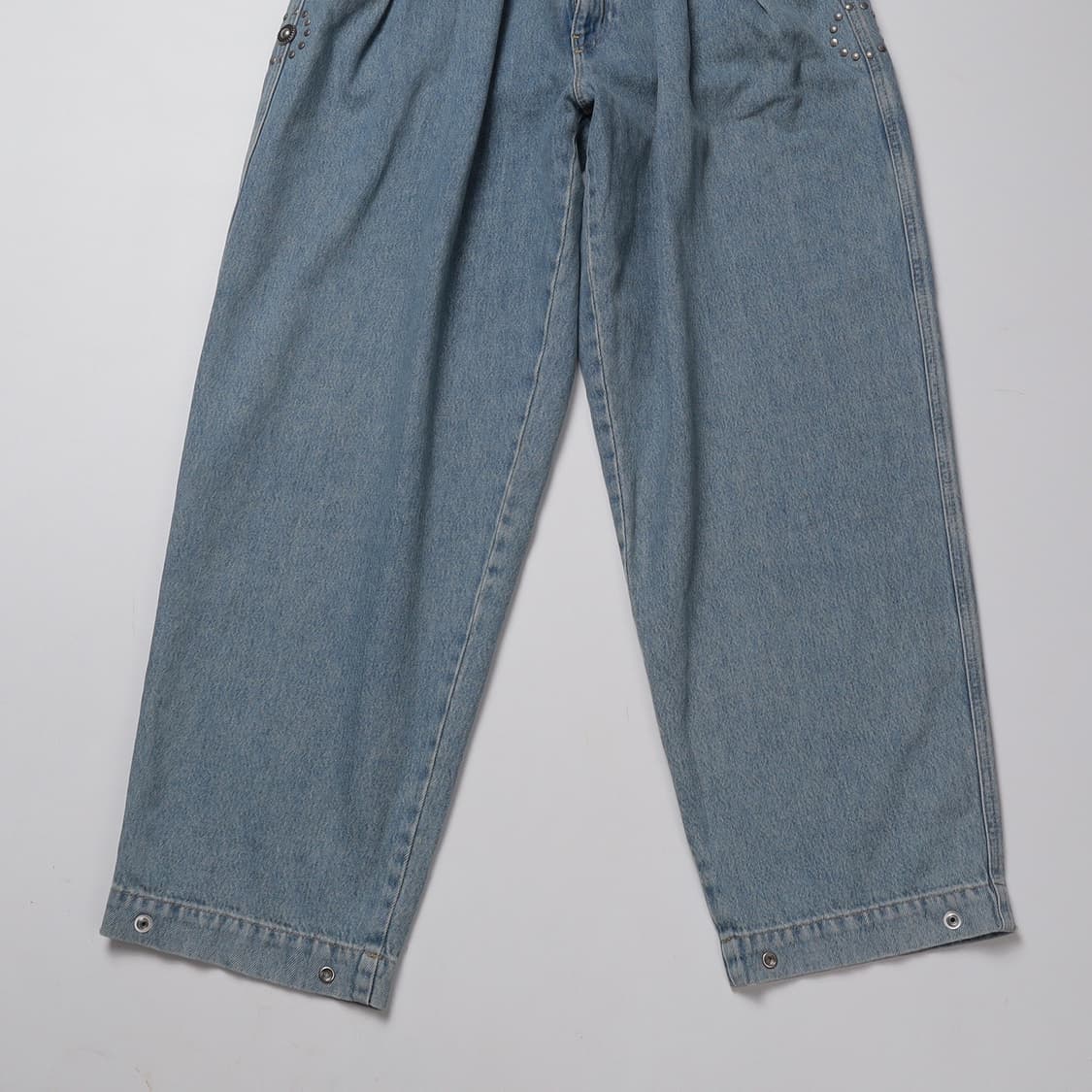 DIESEL 스터드 데님 핀턱 팬츠   상품이미지3