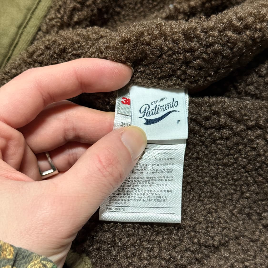 파르티멘토 3M 신슐레이트 리버시블 플리스 퀼팅 크롭 자켓 상품이미지7