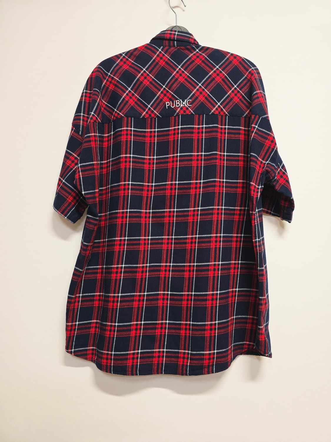 스튜디오 톰보이 레드 체크 반팔 셔츠 상품이미지4