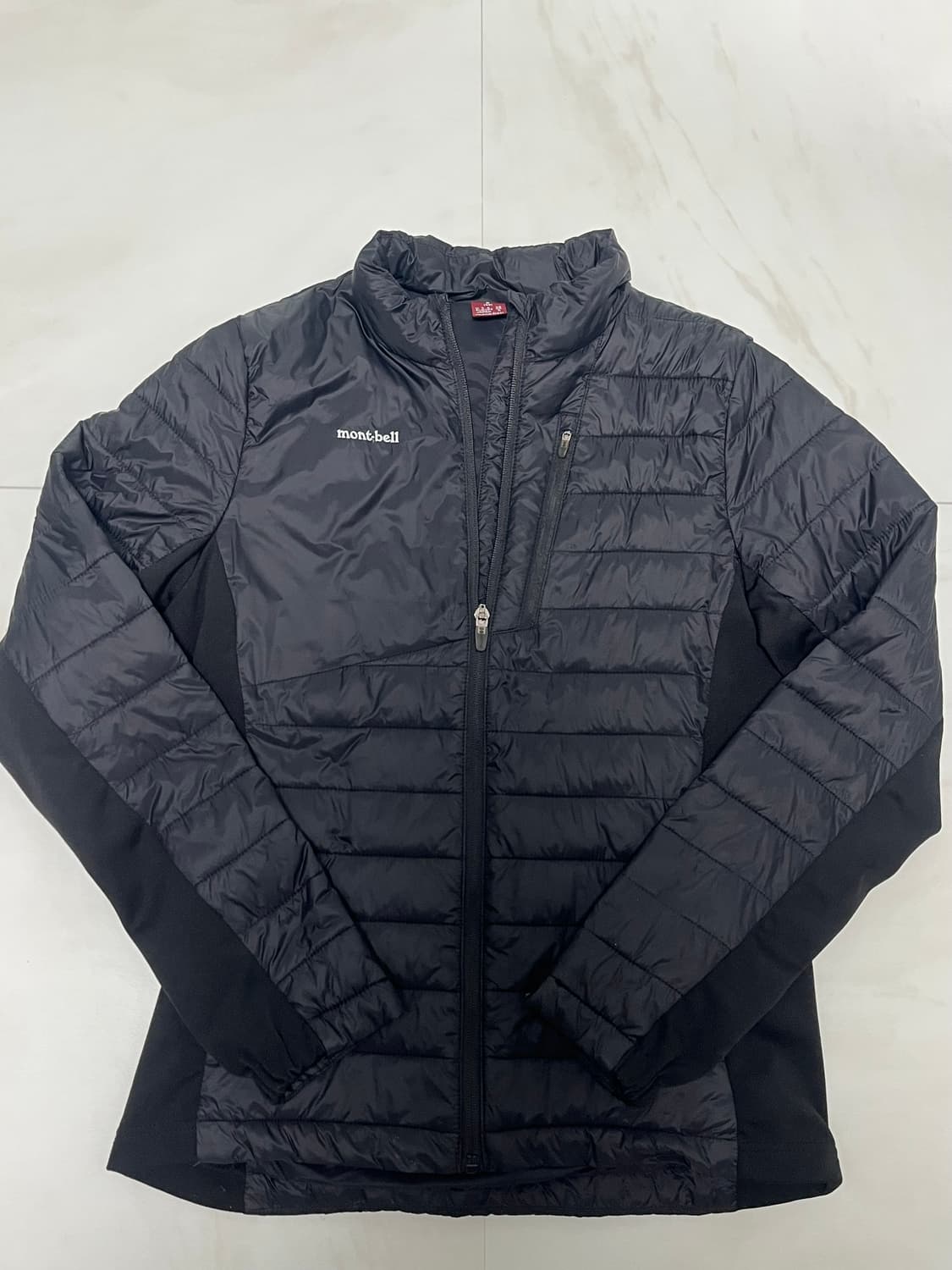 [S/90] 몽벨 하이브리드 경량 패딩 트랙 점퍼 (블랙) 상품이미지1