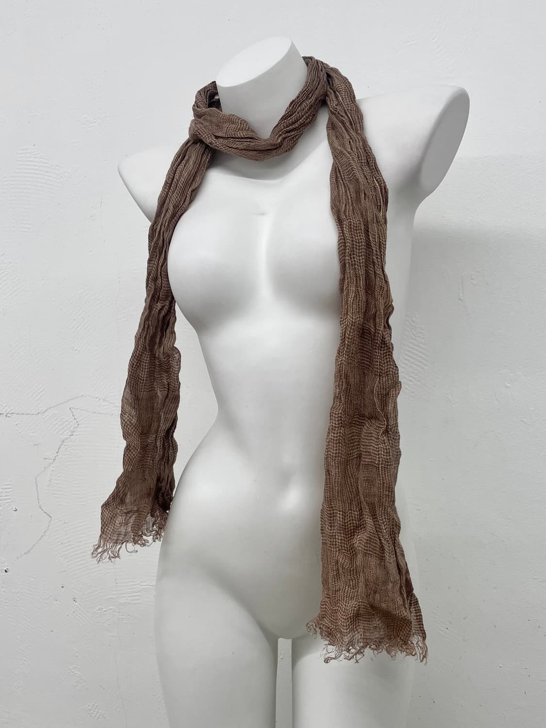 모리 체크 링클 머플러  상품이미지1