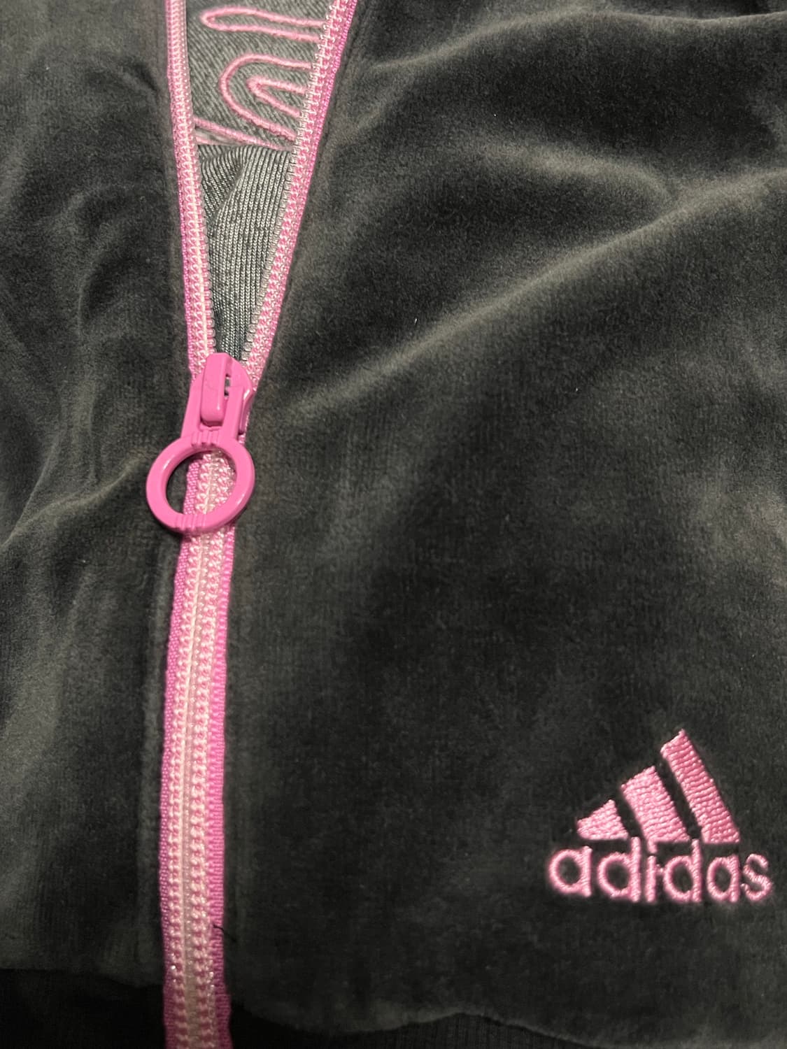 y2k 오네갸루 아디다스 벨벳 트랙탑 져지 집업 상품이미지7