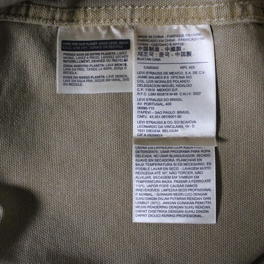 Levi’s 리바이스 코튼 캔버스 초어 자켓 L014 상품이미지8