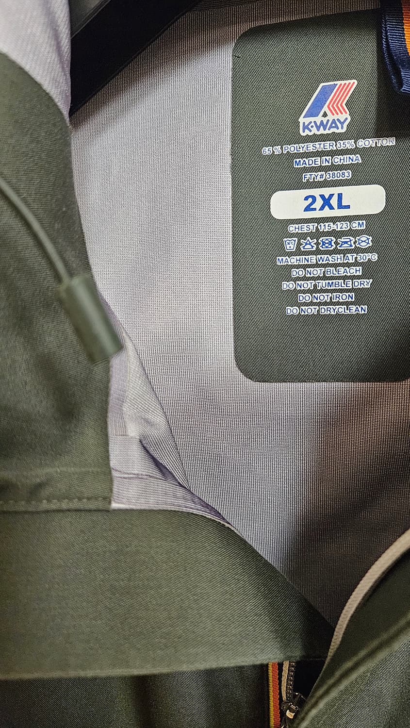 K-WAY 3LAYER COTTON RAIN HOODIE JACKET  상품이미지6