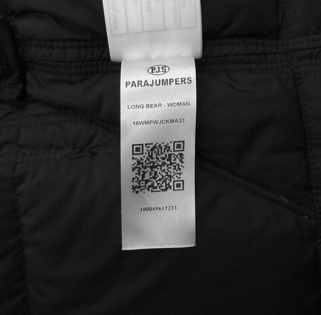 [M] 파라점퍼스 여성 롱 베어 마스터피스 퍼 후드 패딩 점퍼 블랙 상품이미지10