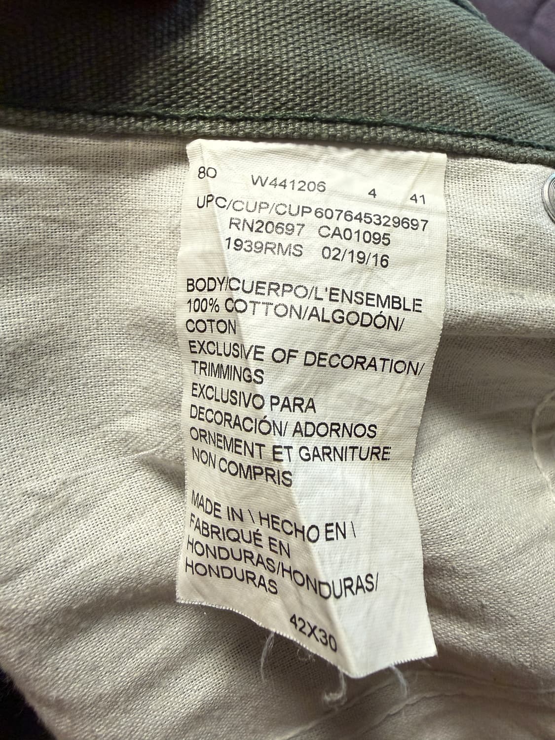 (42)디키즈 1939 카펜더 모스그린 상품이미지3