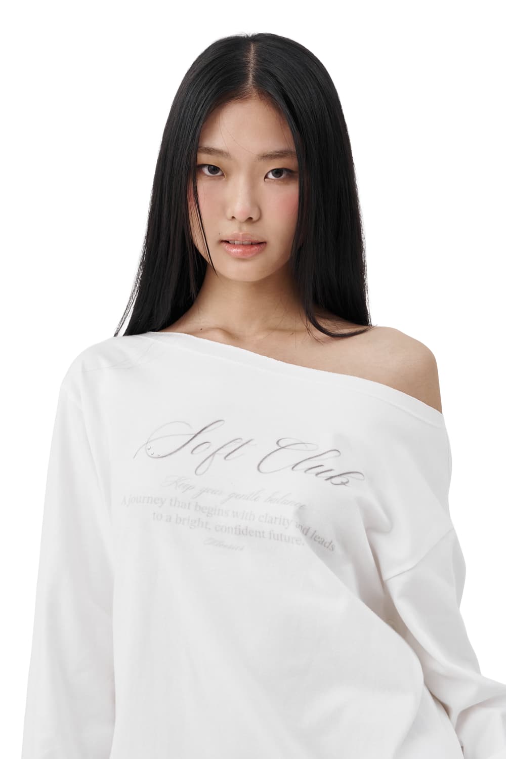 클리시어 소프트클럽 오프숄더 티셔츠 상품이미지8