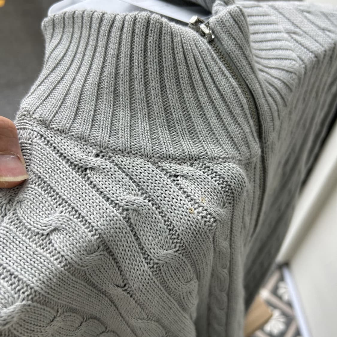 16371 - 로렌 랄프로렌 케이블 니트 집업 상품이미지6