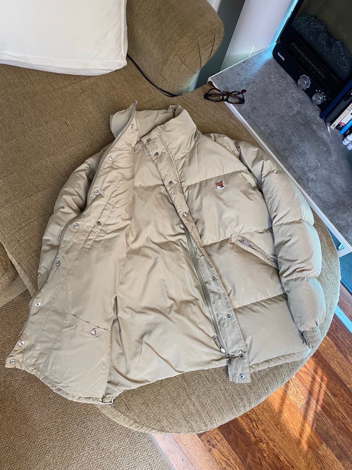 메종키치네 폭스 패치 다운 푸퍼패딩 (105사이즈) 상품이미지3