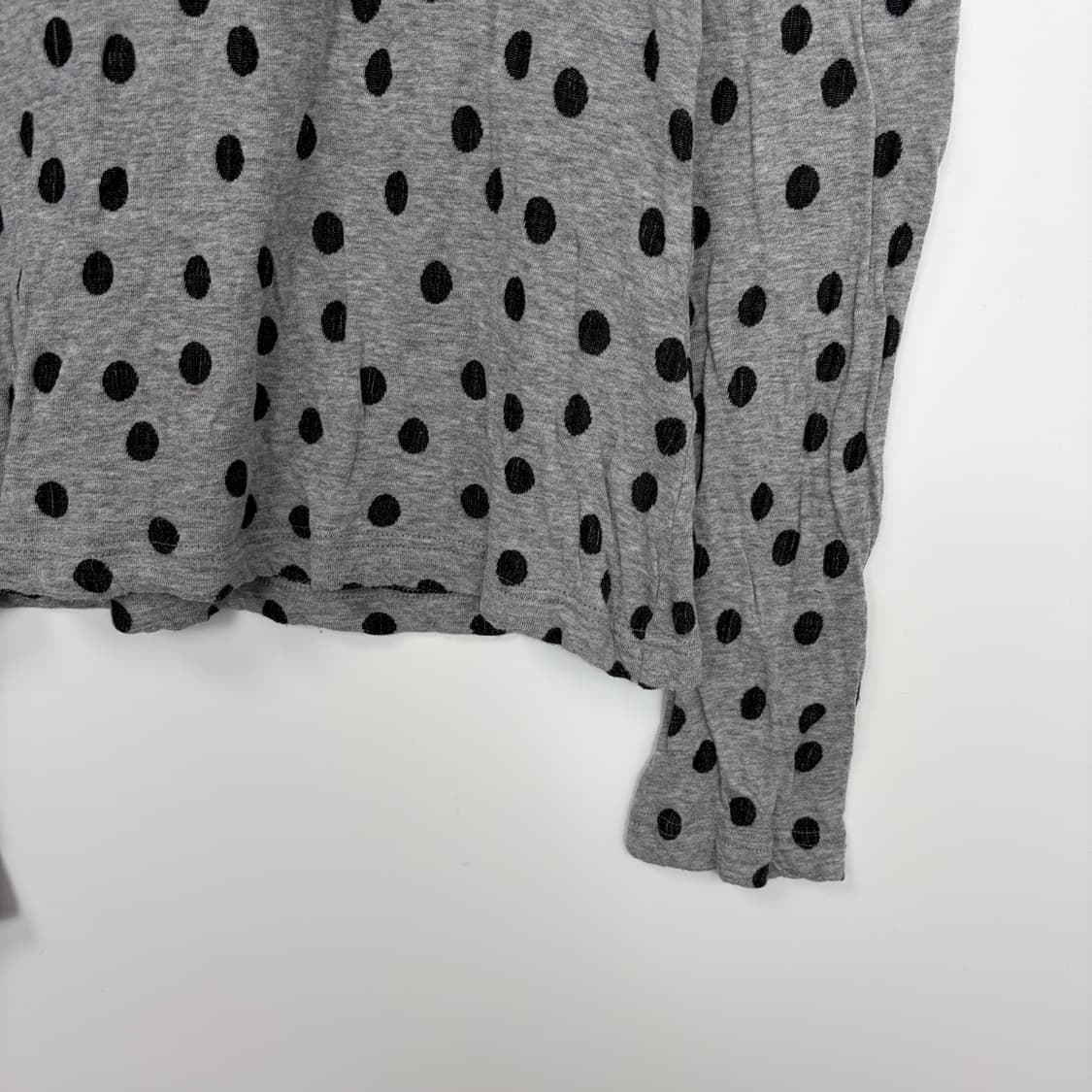 요지야마모토 도트 패턴 니트 티셔츠 상품이미지5