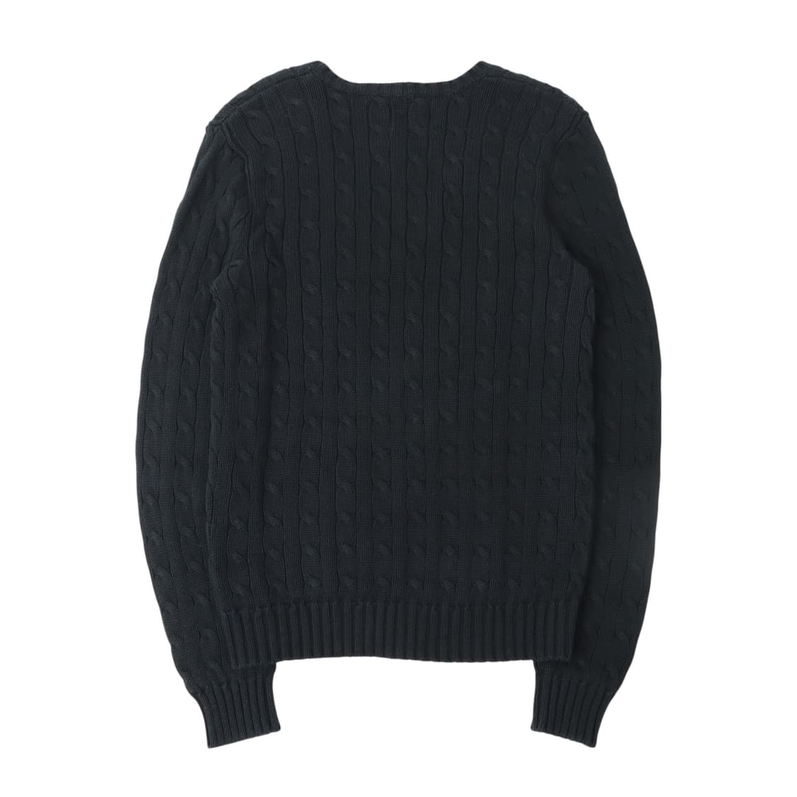 폴로 랄프로렌 다크네이비 케이블 브이넥 니트 스웨터 상품이미지4