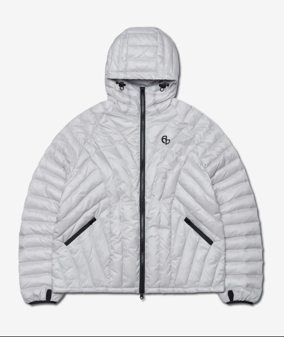 노매뉴얼 라이트 덕다운 글로시 그레이 경량패딩 S 상품이미지1