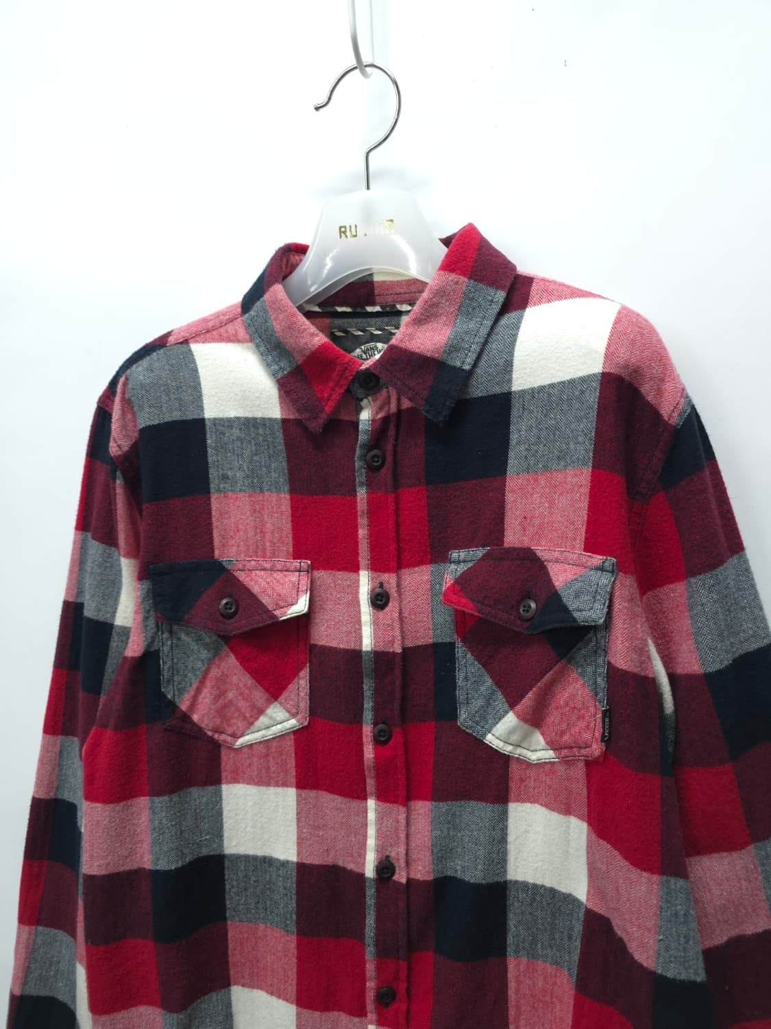 ​반스 체크 플란넬 셔츠 레드 (95) 상품이미지2