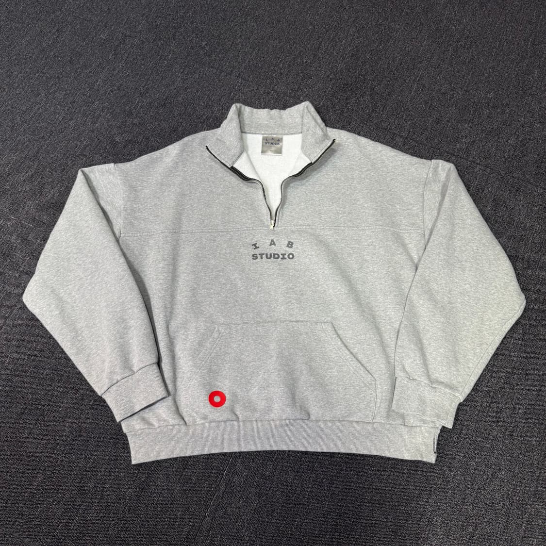 아이앱 스튜디오 x 현대 모비스 하프 집 풀오버 그레이 상품이미지2