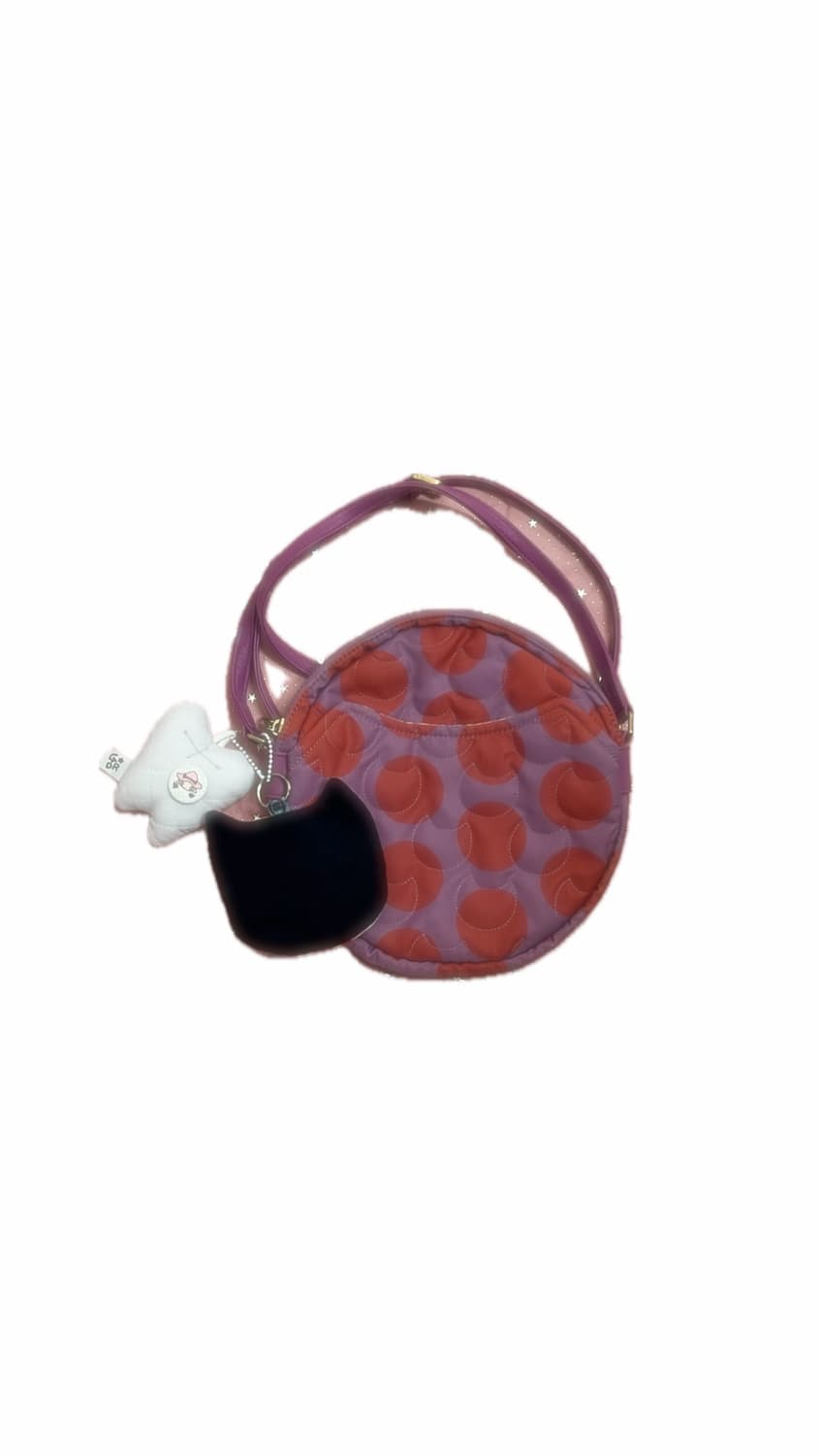 냥이가 숨겨진 퍼플 도트 크로스백 🐱 상품이미지1