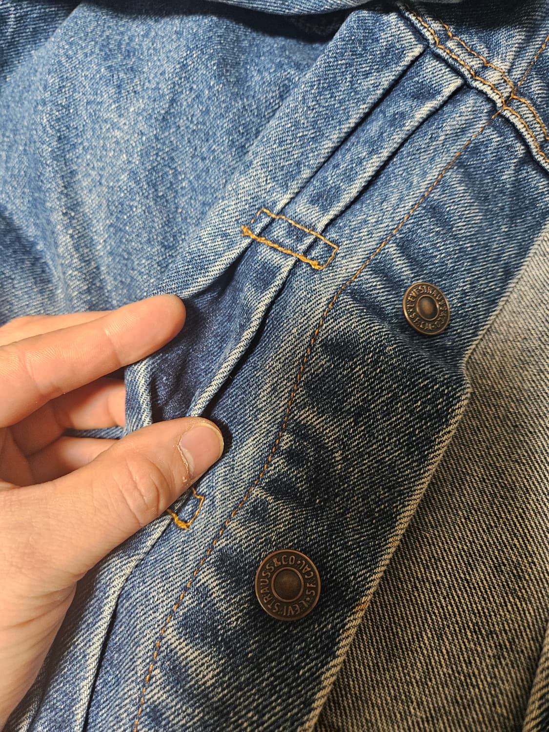 90s 1세대 1st 리바이스 데님 트러커 자켓 levis 상품이미지6