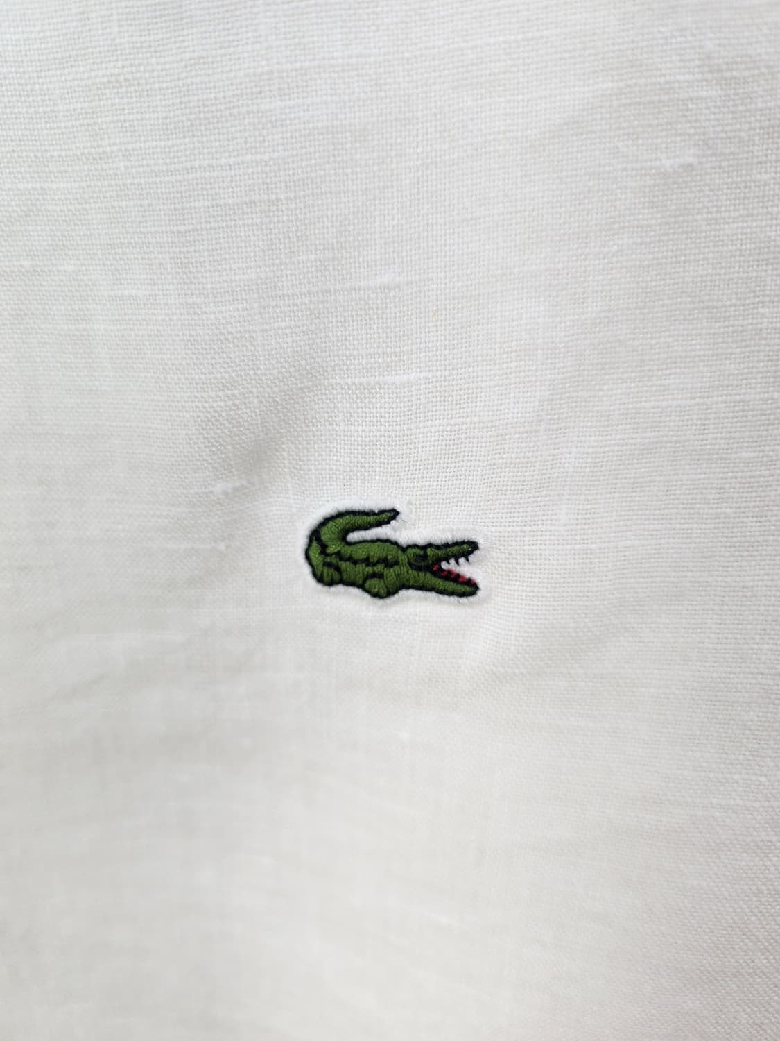 Lacoste 린넨 마셔츠 화이트 100 L 상품이미지4